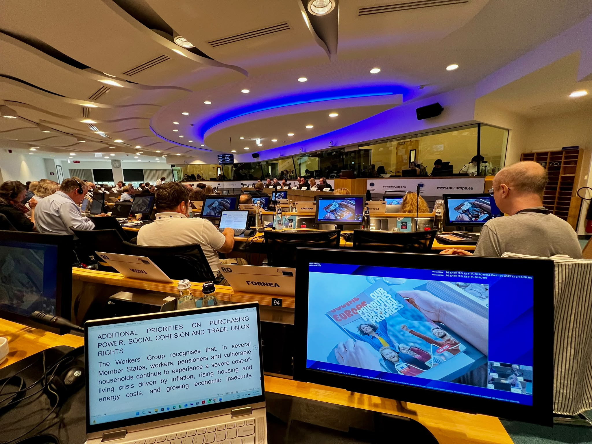 CSN MERIDIAN, la Sesiunea Plenară a CESE: prioritățile pentru o Europă mai socială