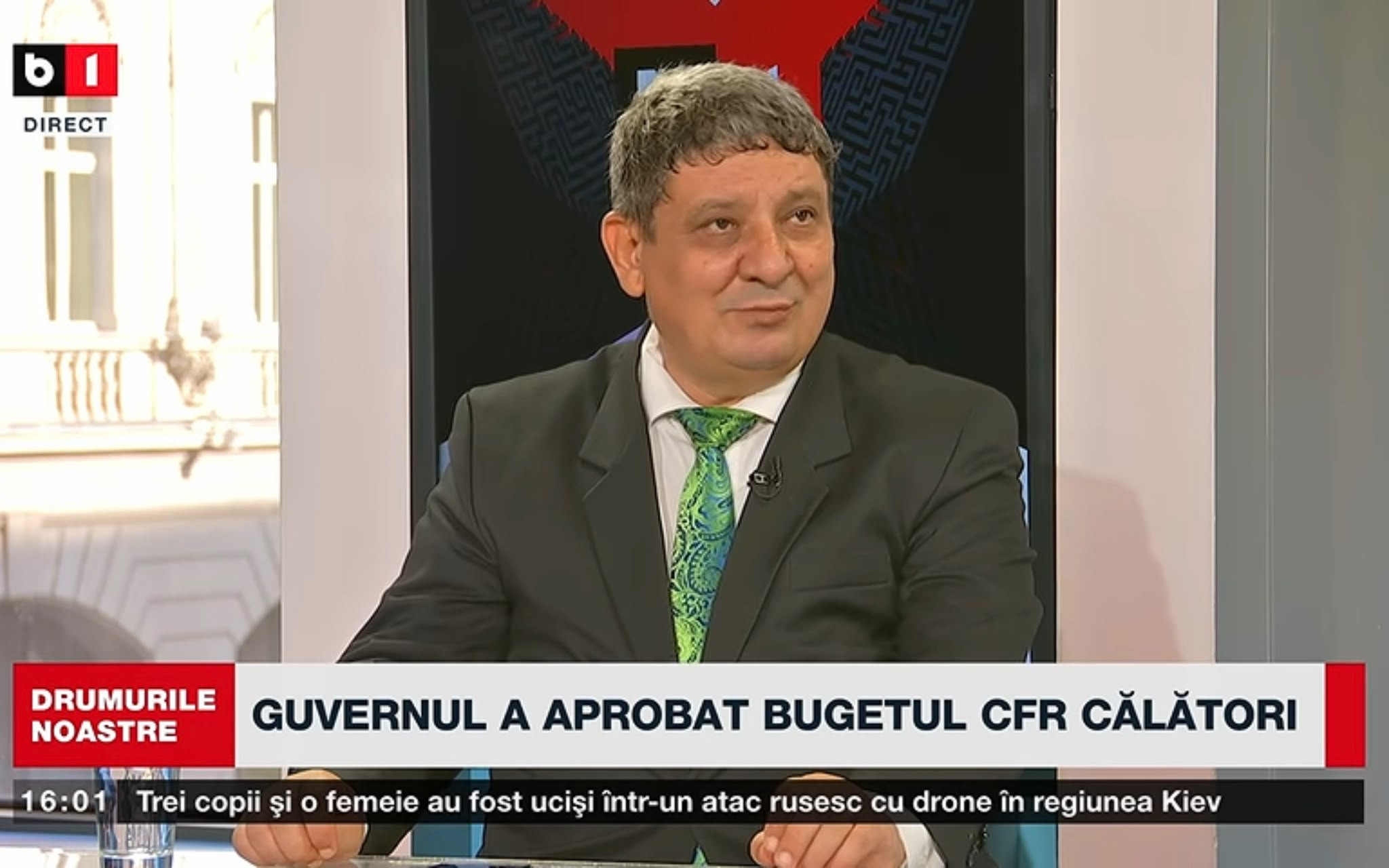 Interviul președintelui Federației Sindicatelor Transportatorilor Feroviari, domnul Rodrigo Maxim, difuzat la B1TV, la data de 20 septembrie 2026